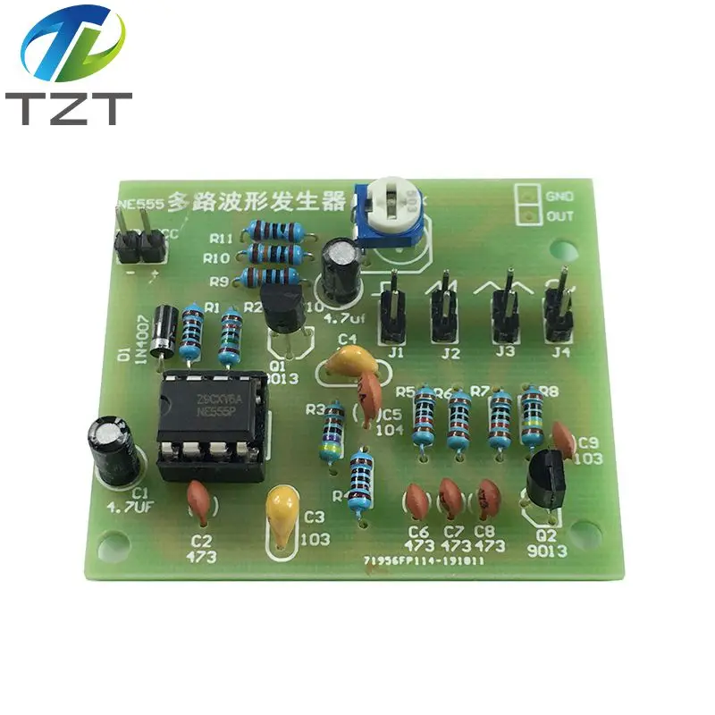 DC6-12V NE555 Pulse Generator Module Sine/Triangle/Square Wave generator multi-channel Waveform Signal Generator DIY Kit