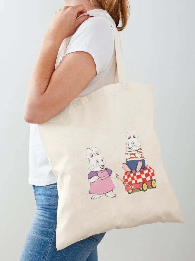 

max & ruby rabbit cartoon 2000s for kids Tote Bag tote bag custom the tote bag Handbags hand