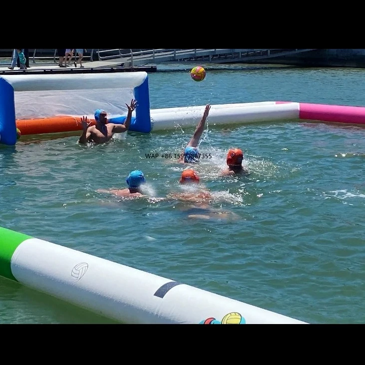 

Custom size large beach water polo sports game floating inflatable water court