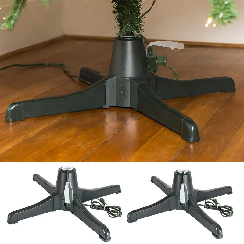 Christmas Tree Rotating Base Detachable Electric 360 Degree Rotating Christmas Tree Stand Xmas Party Supply Christmas Decoration