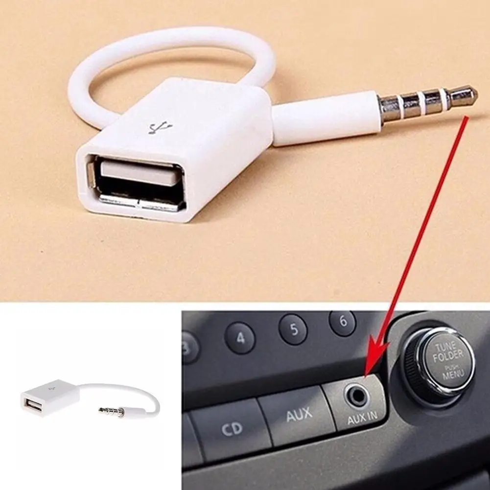 car AUX Audio Plug Jack Converter Cable Cord for FIAT TIPO Toro 500X nuovo grazie