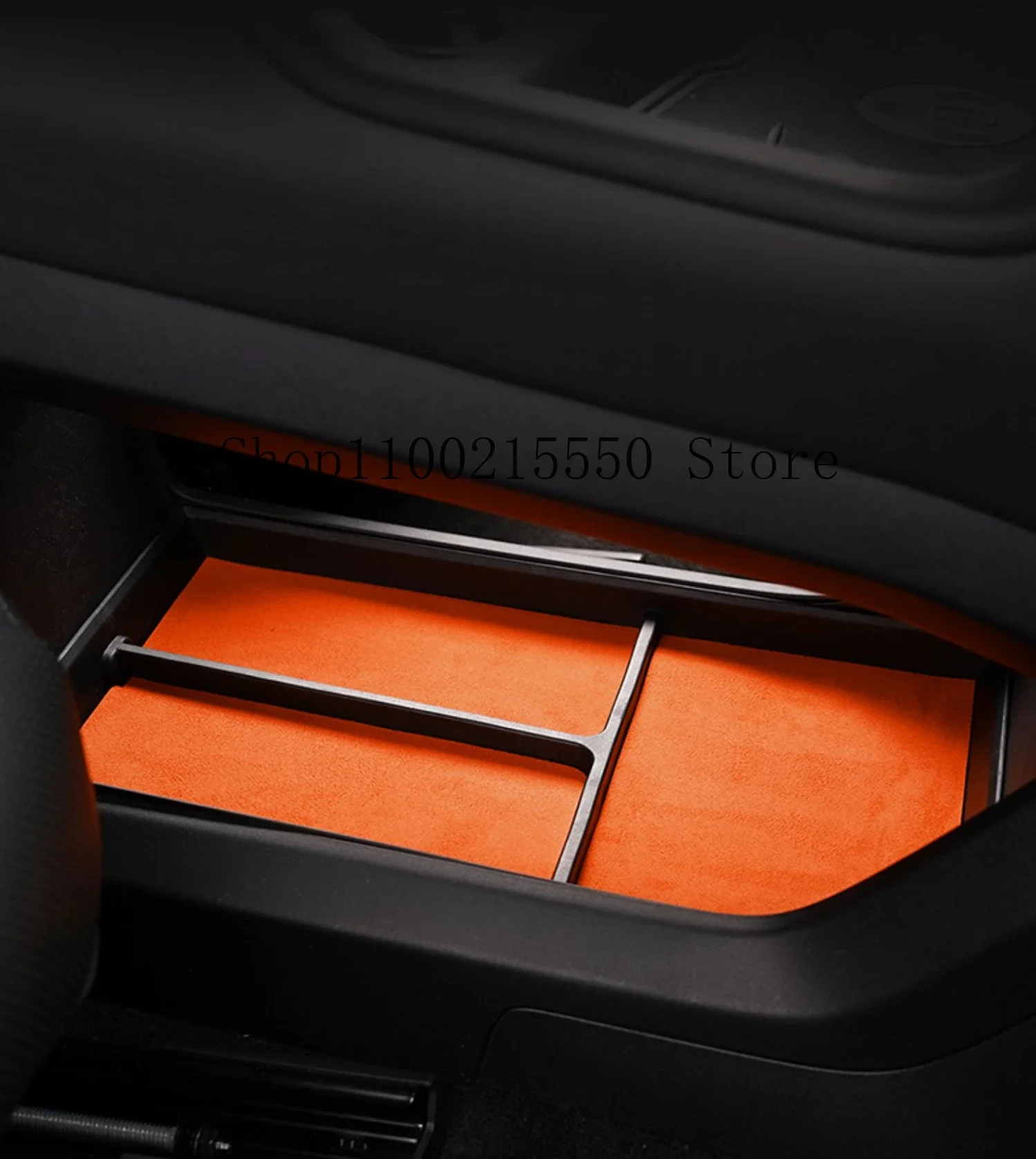 For ZEEKR 001 2022 2023 Storage Box Under The Control of The Storage Box Turned Fur Interior Modification Protective Accessories