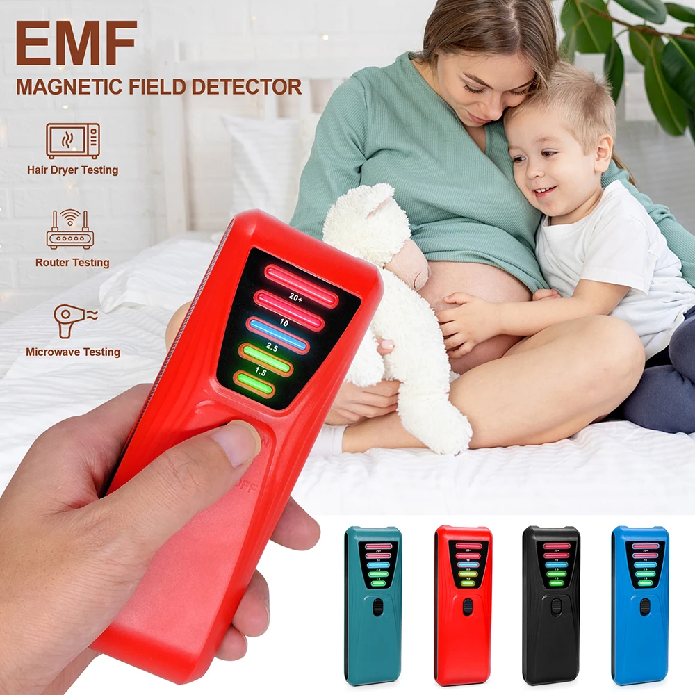 Electromagnetic Radiation Tester Digital LCD EMF Meter High Accuracy Electric Magnetic Field Paranormal Investigation Equipment