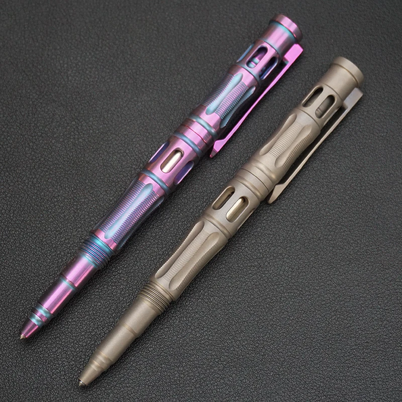 

Titanium Alloy CD Pattern Ballpoint Pen: EDC Non-Slip Writing Pen, Business Signature Pen, Gift & Collection Pen