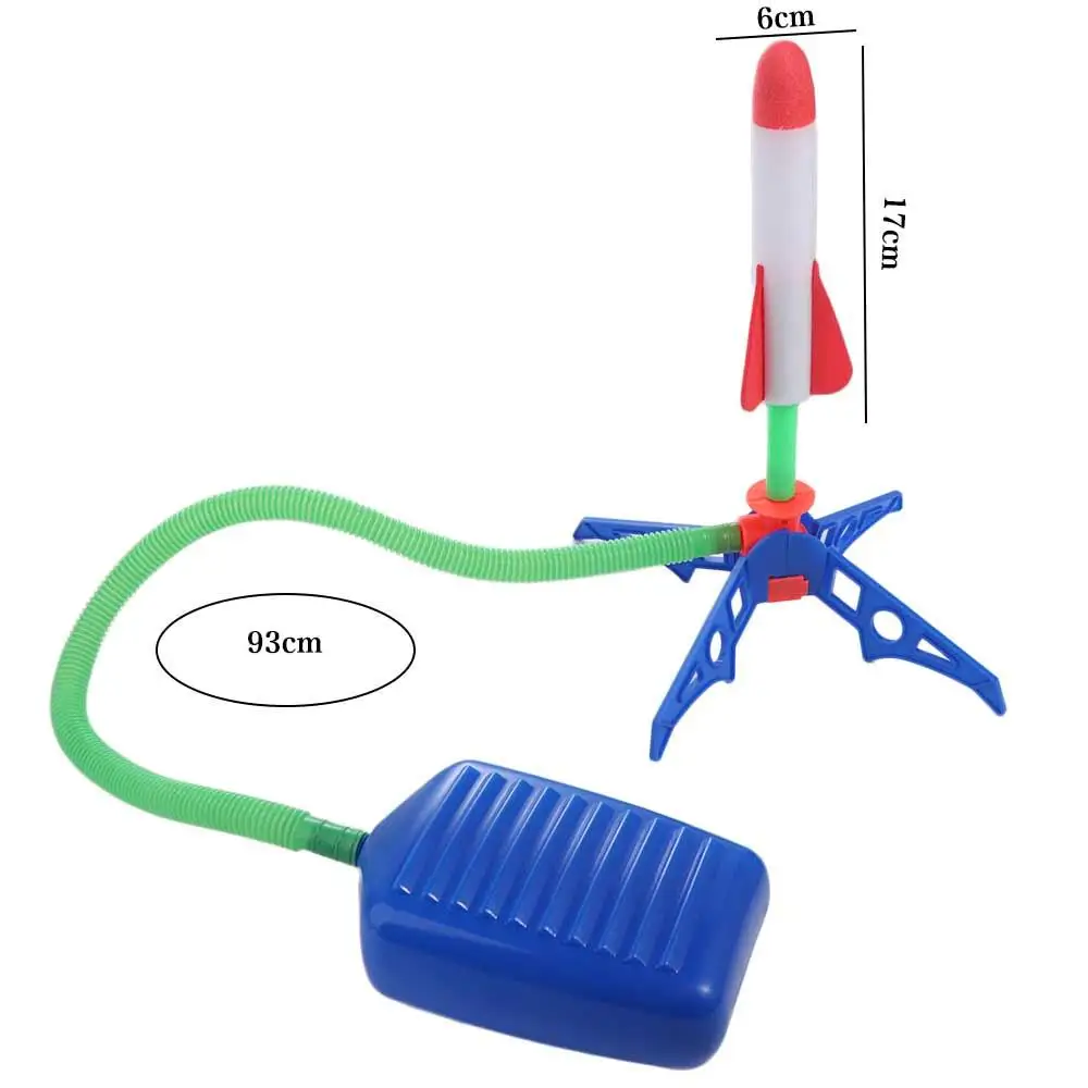 Games Launcher Toys Child Play Set Jump Sport Foot Transmitter Foot-stepping Rocket Toys Flash Launch Rocket Small Rockets