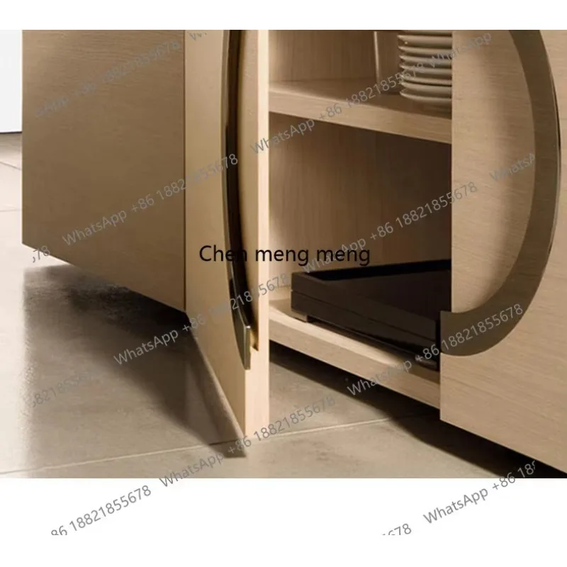 RR Italian light luxury TV, minimalist living room, floor cabinet, modern simple storage cabinet, model room