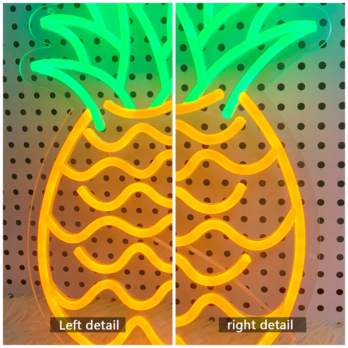 Imagem -04 - Pineapple Led Neon Sign Usb Dimmer Switch Wall Decor Luz Noturna para Sala de Jantar Quarto Decoração Computador Quarto de Criança