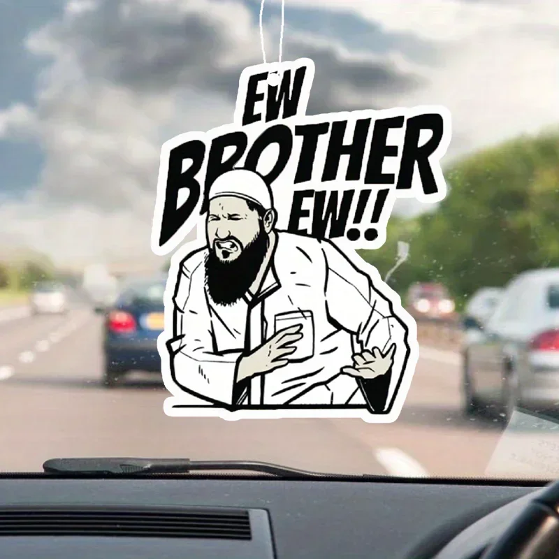 Brother Ewww car air freshener - car mirror hanging perfume car diffuser sheet - car interior