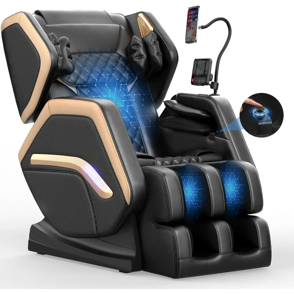 Massage Chair Full Body, Zero Gravity Massage Chair 2025 for Back Fatigue with 10 Fixed Rollers, Airbags, Phone Controller