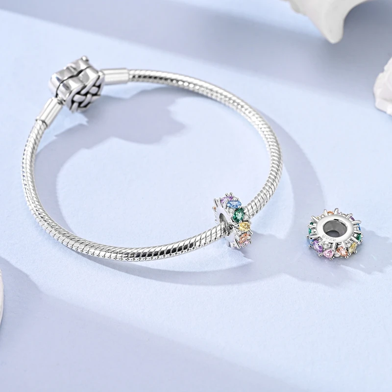 Butterfly Lotus Tree Life Charms Bead 925 Sterling Silver CZ Zircon Pendants Fit Original Bracelet DIY Jewelry Gift