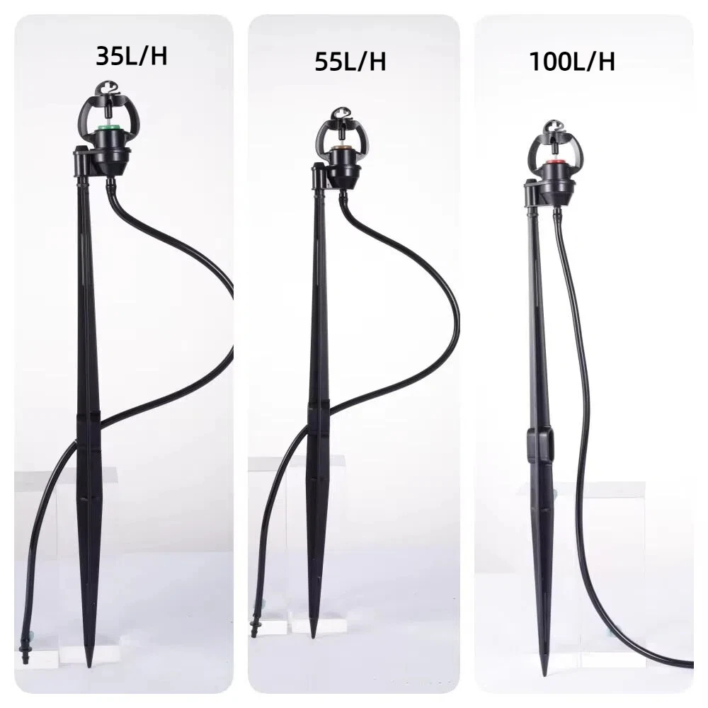 Garden Irrigation Micro Sprinkler Stake 35L/H 55L/H 100L/H Rotary Nozzle for 4/7mm Hose Farm Lawn Watering Drip Irrigation Syste