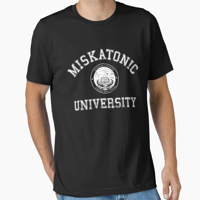

1128 Miskatonic University Antarctic Expedition Scary Halloween Gift T shirt Large size Tops Horror Cthulhu Scifi Print clothes