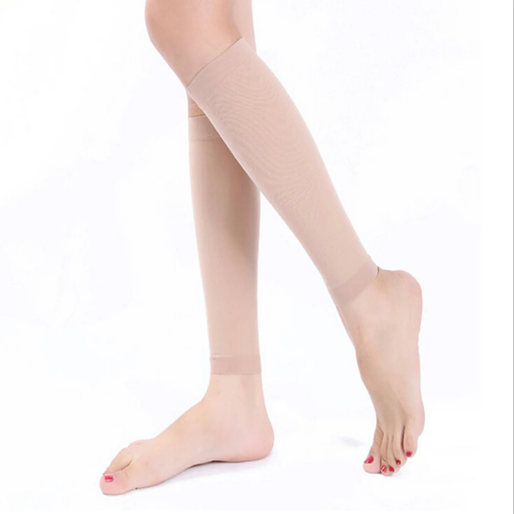 Calze elastiche per gambe parastinchi calze alte al ginocchio vene Varicose trattare modellare calze a pressione graduate calze a compressione per vitelli