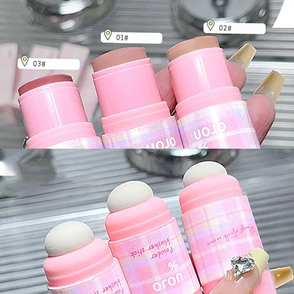 Monochrome Cute Blusher Stick Cream Smooth Cheek Tint Nude Blush Natural Matte Pink Rose Face Rubor Rouge Korean Women Makeup