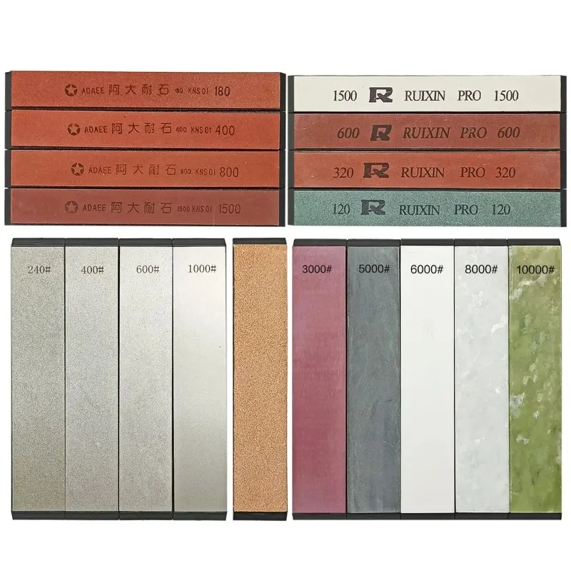 Sharpening Stone White Corundum Diamond Whetstone Knife Sharpener Sharpening Polishing Correction Stone Leatherwear Set