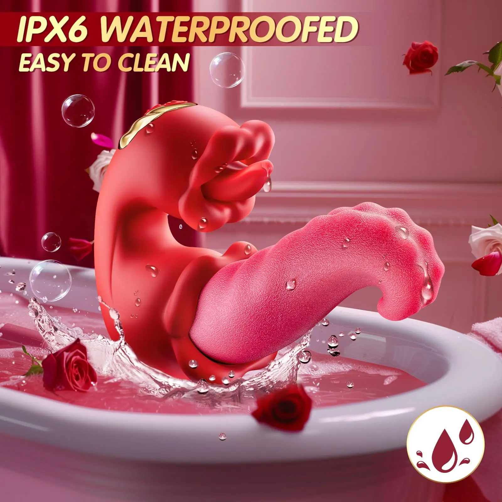 3 in 1 Vibrator ayunan lidah G Spot Stimulator klitoris wanita Masturbator Dildo Vibrator mainan seks dewasa untuk wanita pasangan