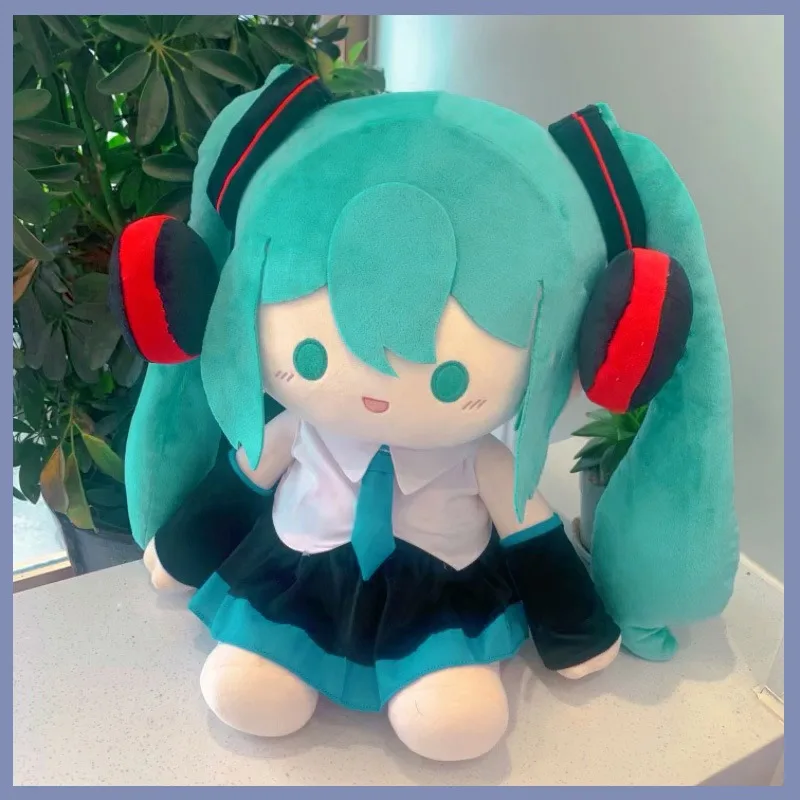 

Hatsune Miku сидячее положение 40 см хлопковая кукла проект DIVA аркадный атрибут милая кукла SNOW MIKU подушка для спальни украшение подарок