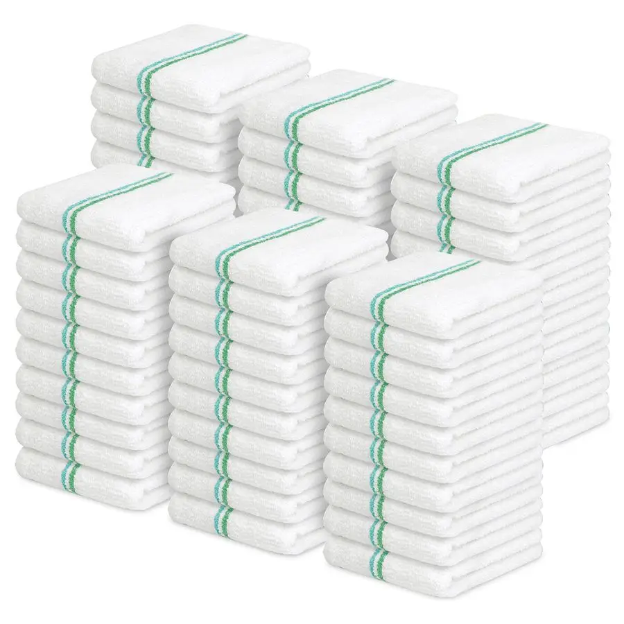 

Terry Bar Mop Towels Value Pack of 60 Size 16x19 Absorbent and Durable, Multipurpose Cleaning Rags, Cotton Cleaning Cloths, Terr