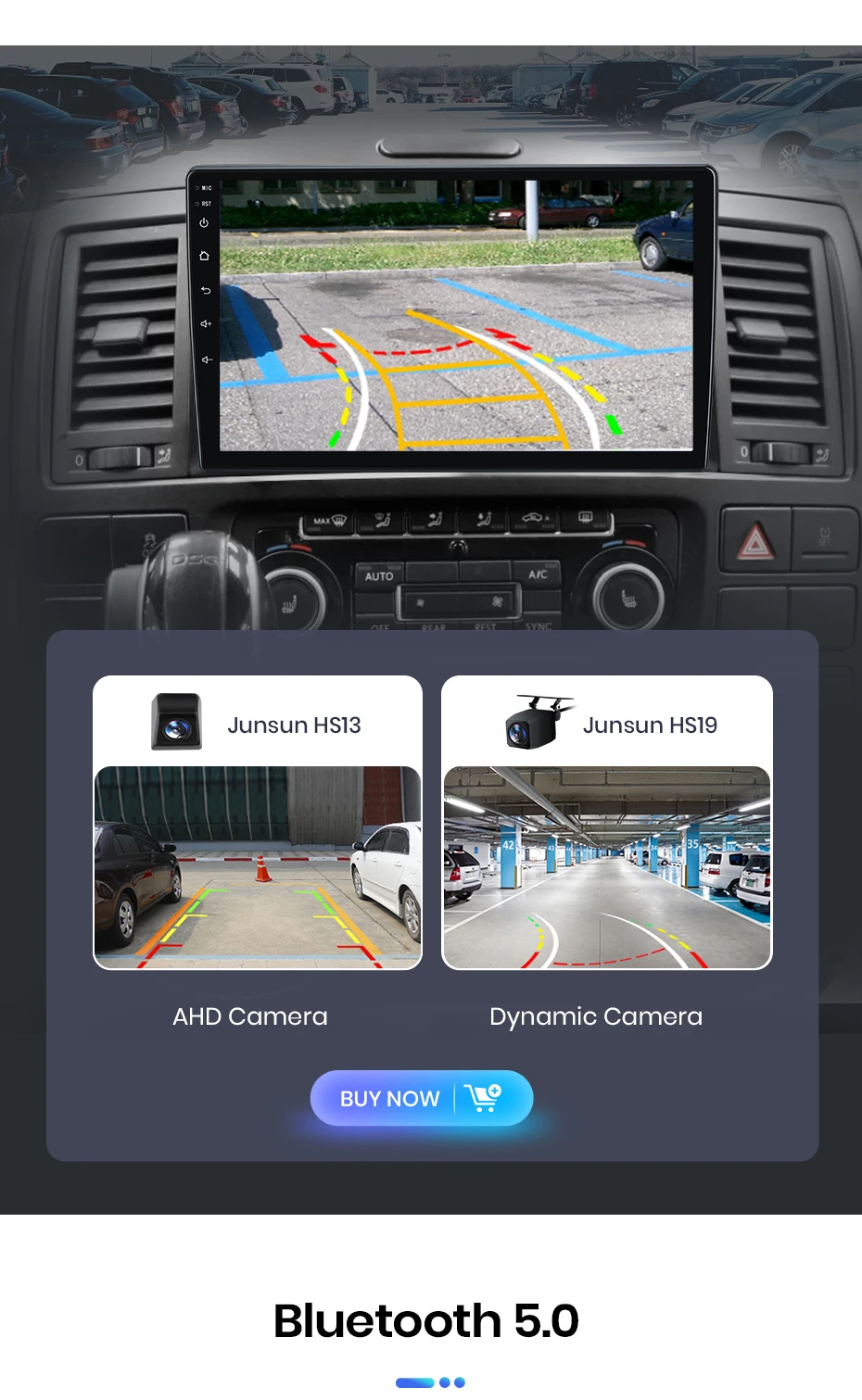 Junsun Autoradio für VW Multivan T5 Transporter 2003-2015 mit CarPlay, Android Auto, FM, RDS, DSP, BT, GPS-Navigation, Lenkradfernbedienung, HD IPS Touchscreen, Plug & Play Multimedia-Player, Freisprechfunktion, Original-Autostil-Haupteinheit – Detail 18