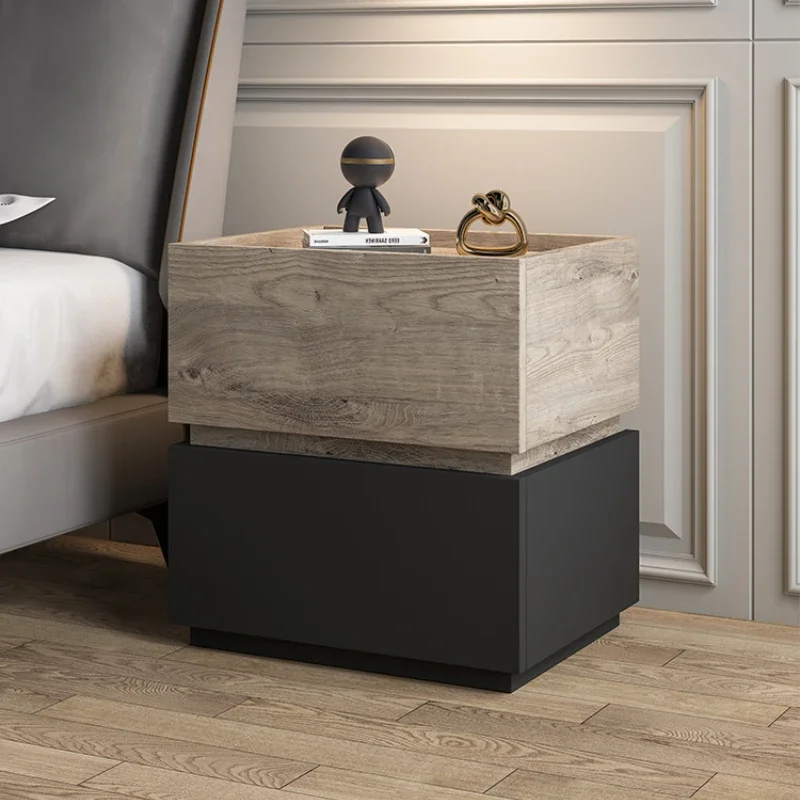 

Nordic bedside tables, modern and simple bedrooms, creative combination storage cabinets, B&B wood, light luxury, high-end bedsi