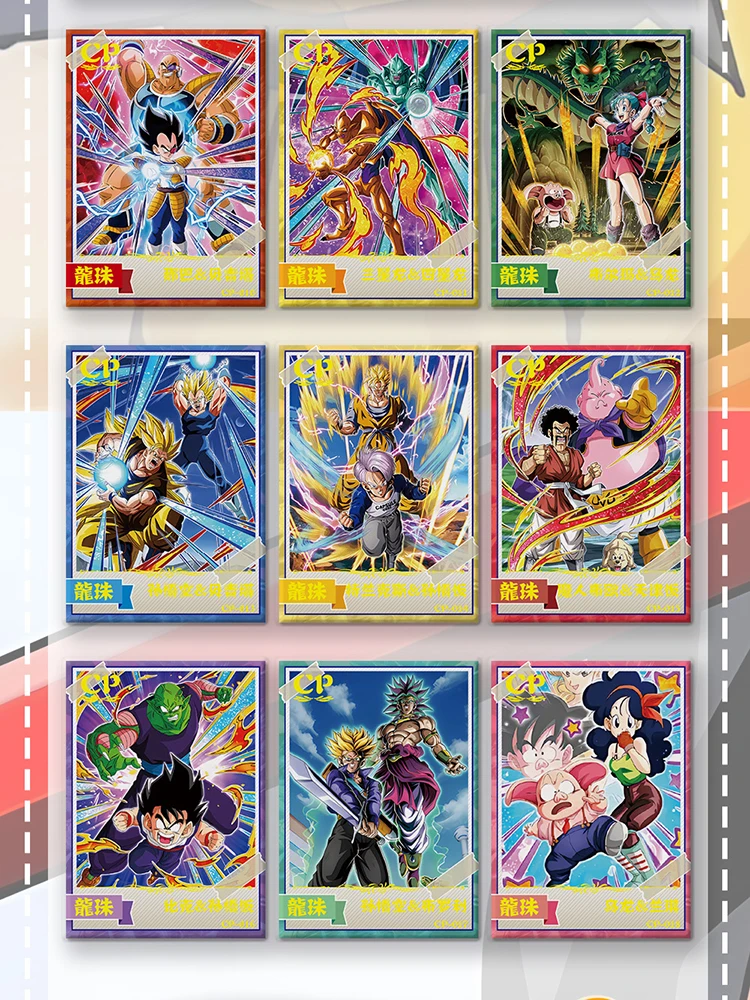 พิมพ์ Dragon Ball การ์ดเงา Son Goku Saiyan Vegeta อะนิเมะ Trading Battle กล่องเกมเด็ก SSP คอลเลกชันการ์ดของขวัญของเล่น