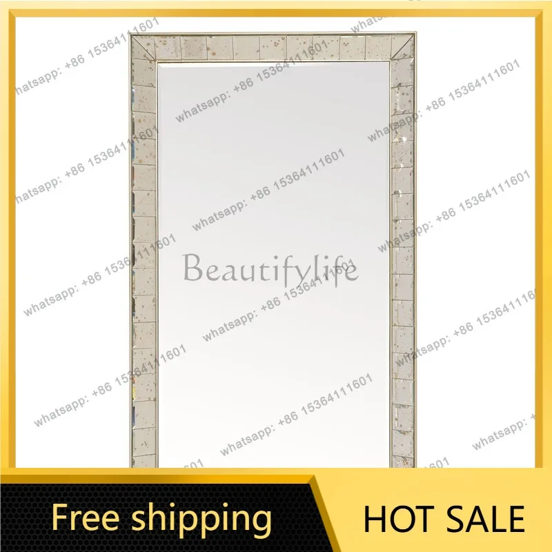 Best Sellers Standing Floor Mirrors Full Body Luxury Nordic Princess Design Mirrors Full Body Living Room Espejos Decorativos Ro