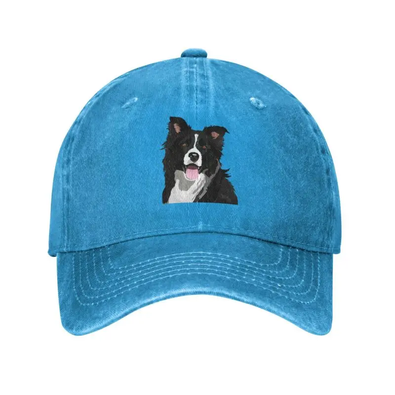 Fashion Cotton Border Collie Baseball Cap Men Women Personalized Adjustable Unisex Pet Dog Gift Dad Hat Summer