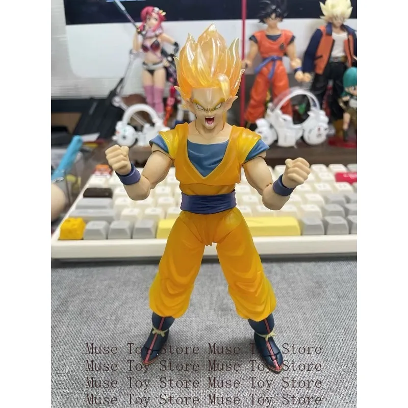 En stock Dragon Ball Z S.H.Figuarts SHF Super Saiyan Son Goku Z Soldado Bandai TAMASHII NATIONS LOJA Figura Modelo Juguetes