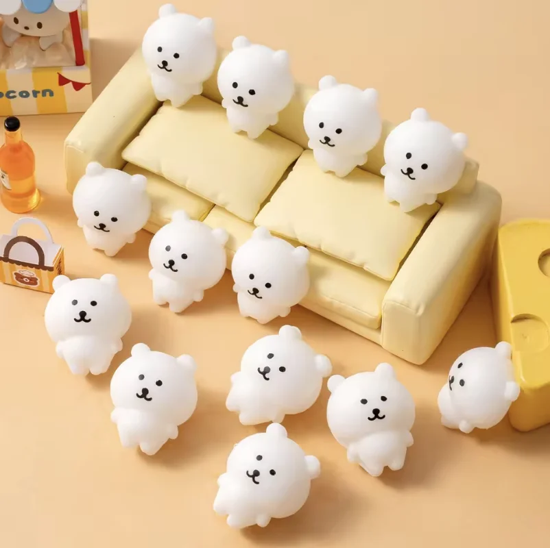 6/10 pièces Ours à pincer autoironique avec expression mignonne, jouet anti-stress, petit nez mignon, prix pour enfants