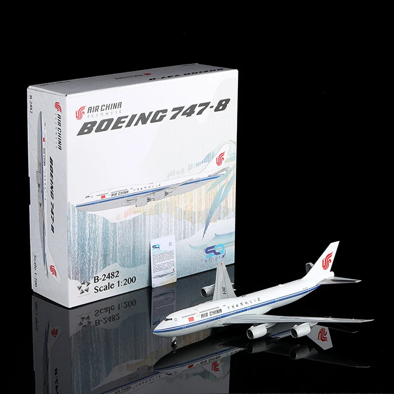

L2160 Alloy Collectible Plane Gift SQ Wings 1:200 Air China "StarAlliance" Boeing B747-8 Diecast Aircraft Jet Model B-2482