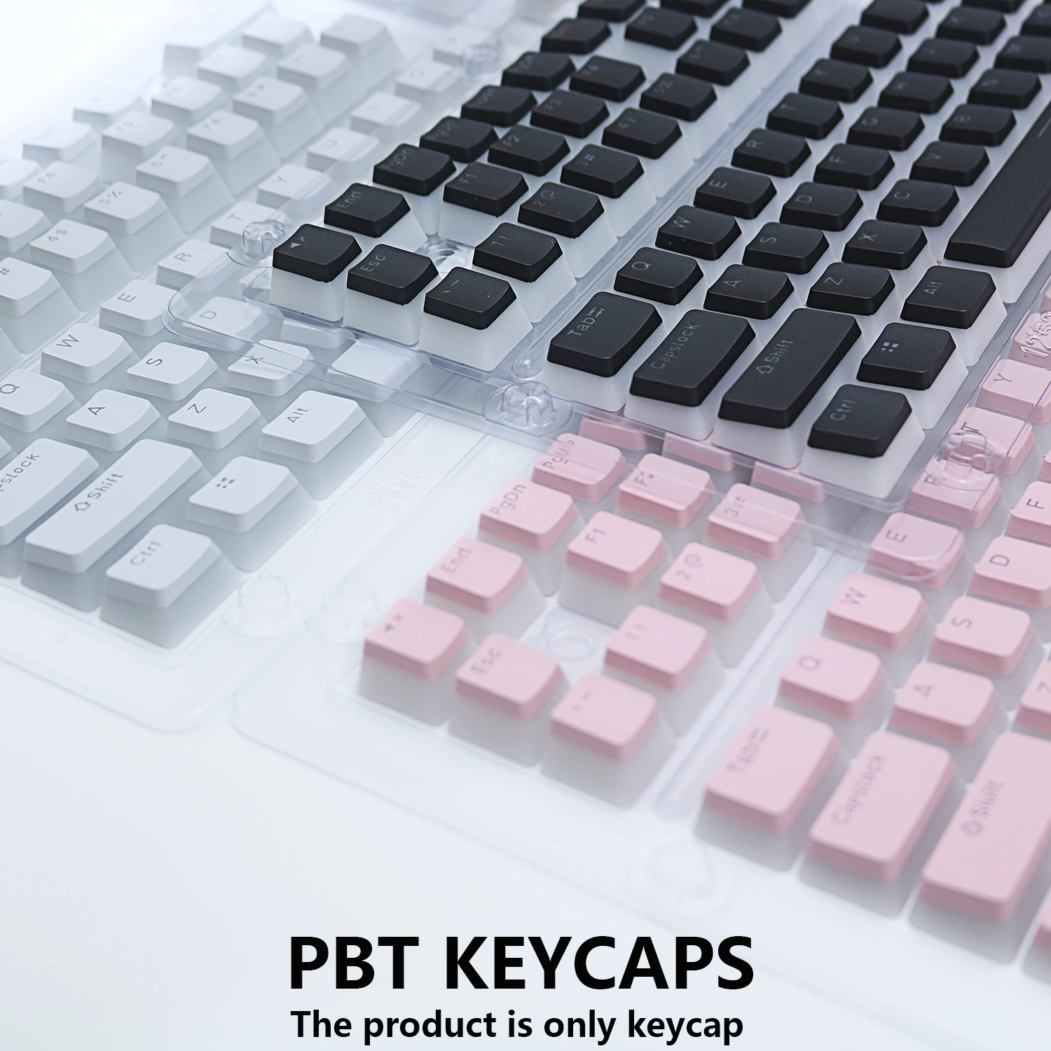 PBT Pudding Keyboard Keycap OEM Profile 129 keys Key cap for Mx Hot Swap Mechanical Keyboard Switch Transparent RGB Keycaps