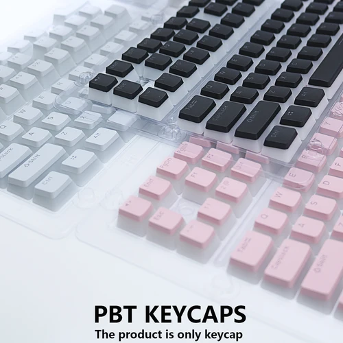 Imagen 2 del producto Teclas PBT Pudding, 129 teclas, teclas de perfil OEM, kit de teclado mecánico, interruptor Mx, retroiluminado RGB, 87 104, teclados para jugadores