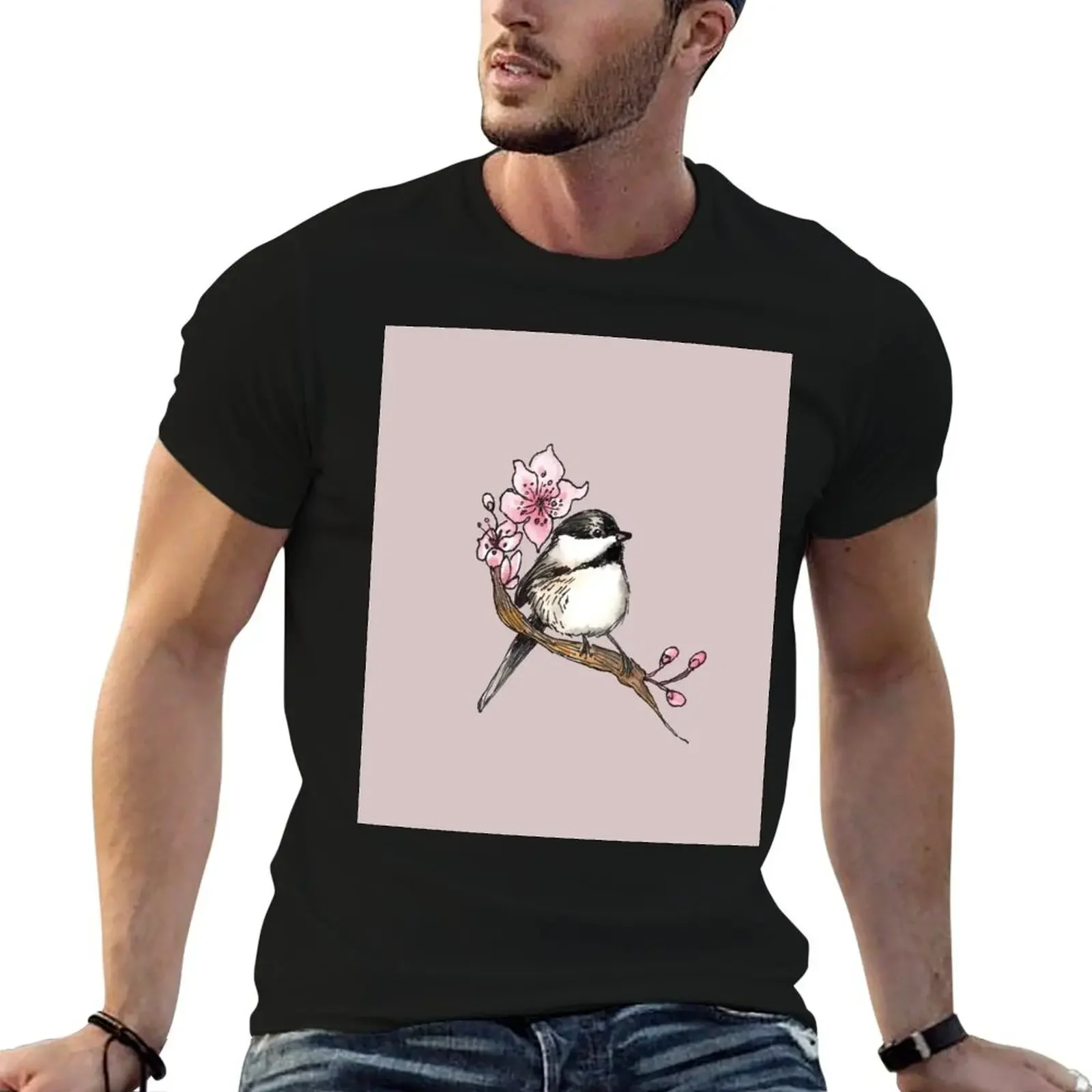 Chickadee Spring Bird T-Shirt new edition plus sizes custom shirt shirts graphic tee men