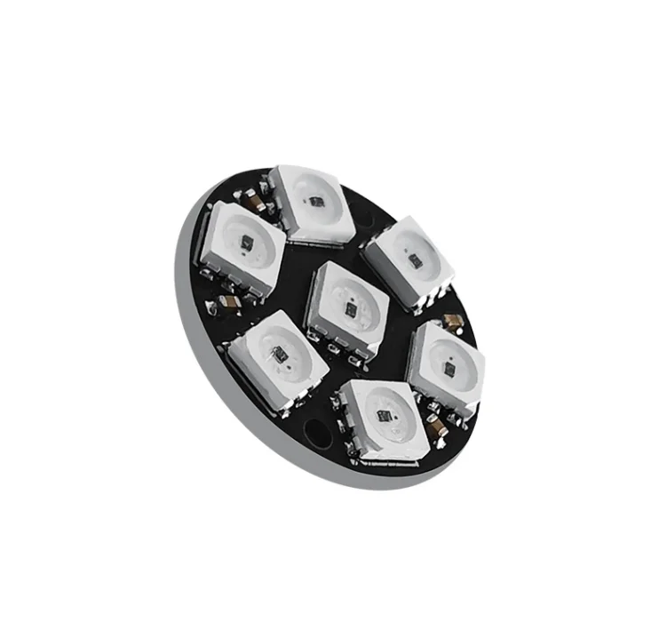 RGB LED Ring 7 Bits LEDs WS2812 5050 RGB LED Ring Lamp Light with Integrated Drivers for arduino