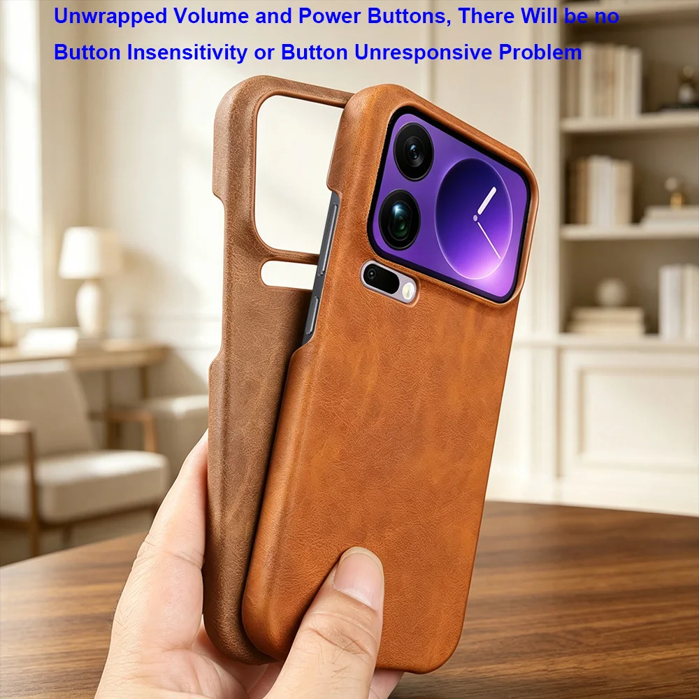 Fashion Skin-Like Leather Case for Xiaomi 17 Pro Max 14 15 Ultra 13T 14T 15S Pro 12 13 Lite 12X 12S 15T 17T Pro Phone Case Cover
