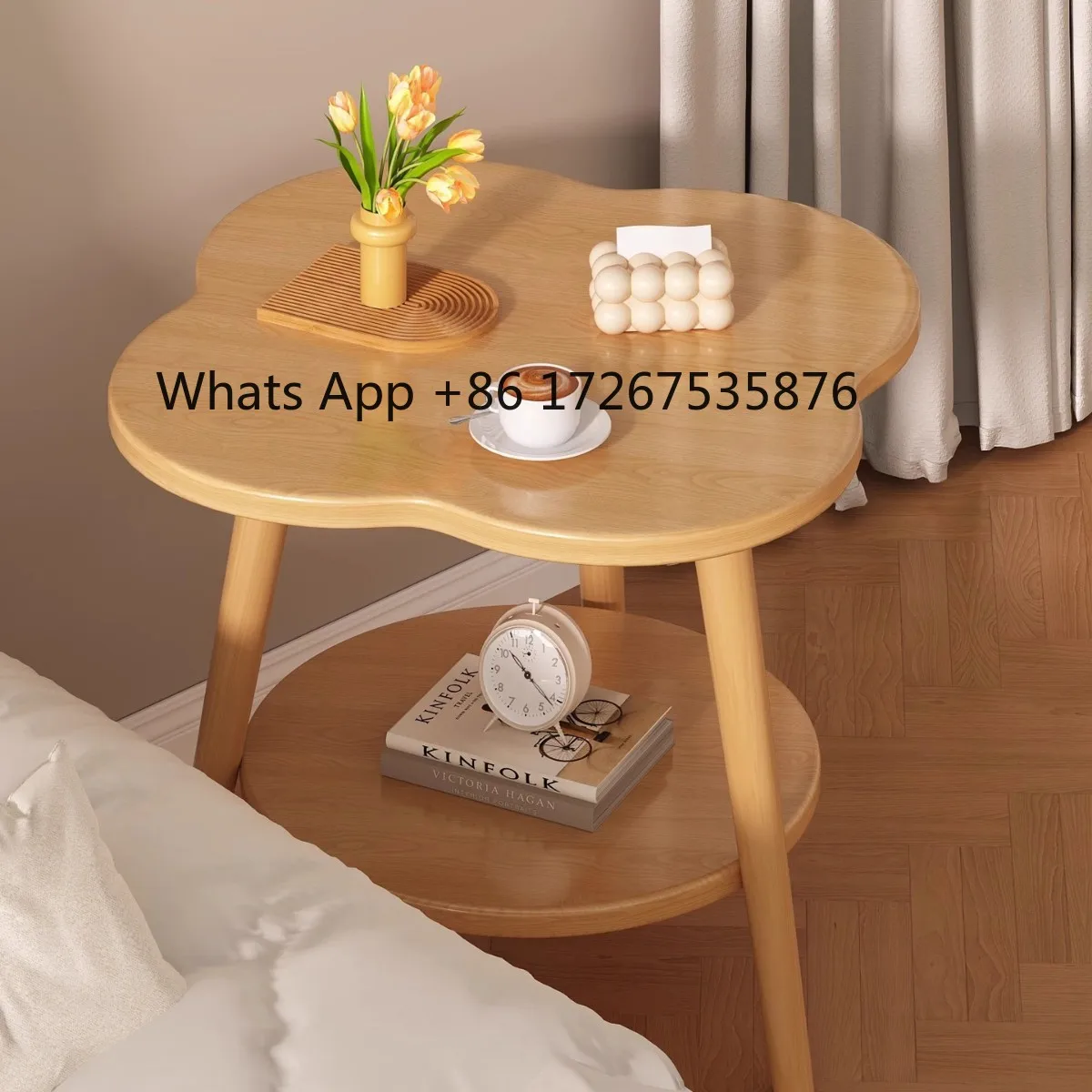 

Small round table, coffee living room, home sofa, side bedside table, casual balcony, exquisite table