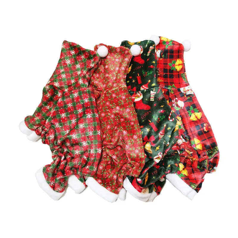 Manufacturers Spot Pet Clothes Christmas Pet Apparel Breathable Knit Clothing for Dogs Cats Comfortable Terrier Hooded Sweater