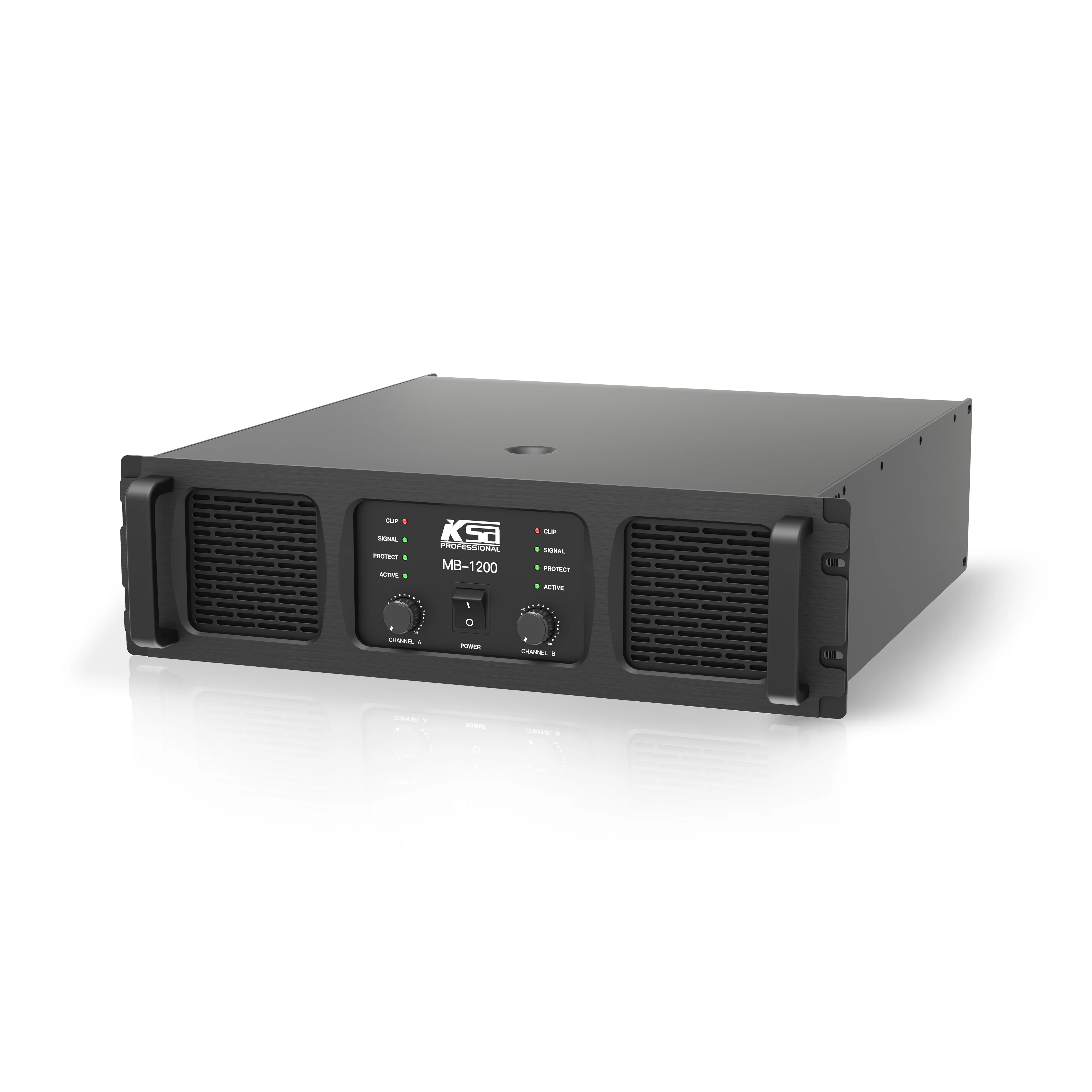 

KSA Power Amplifier H Class 1200w Play Subwoofer Stage Audio Amplifier