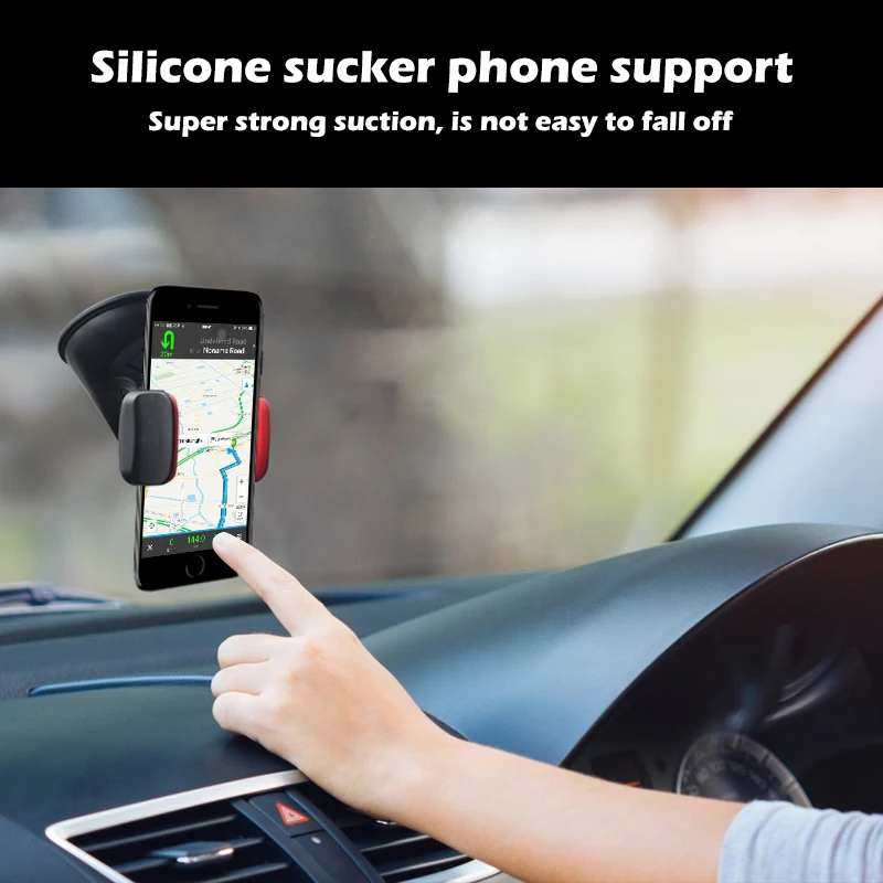 RYRA Universal Car Phone Holder 360° Rotatable Cell Phone Car Holder Rear View Mount Car Windshield Mobile Phone Clip Car Gadget