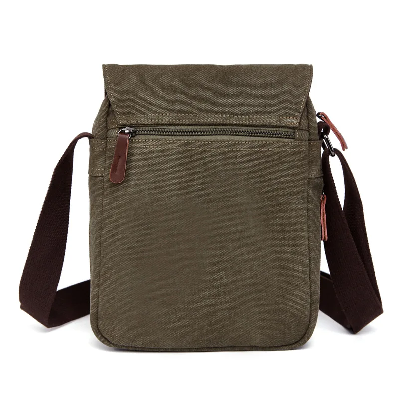 Casual Men Shoulder Bags Vintage Canvas Fashion Zipper Ipad Bag Cellphone Bag Male Messenger Bags Handbag New 2022 Gift for Man