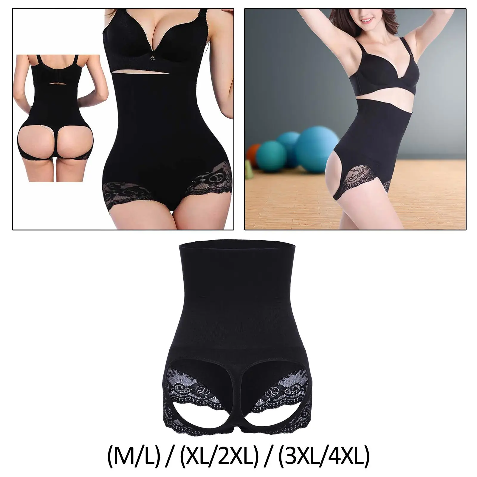 

Womens Body Shaper Shorts High Waisted Soft Elastic Briefs Full Coverage Seamless Boyshort Shaping Pants Shapewear Shorts