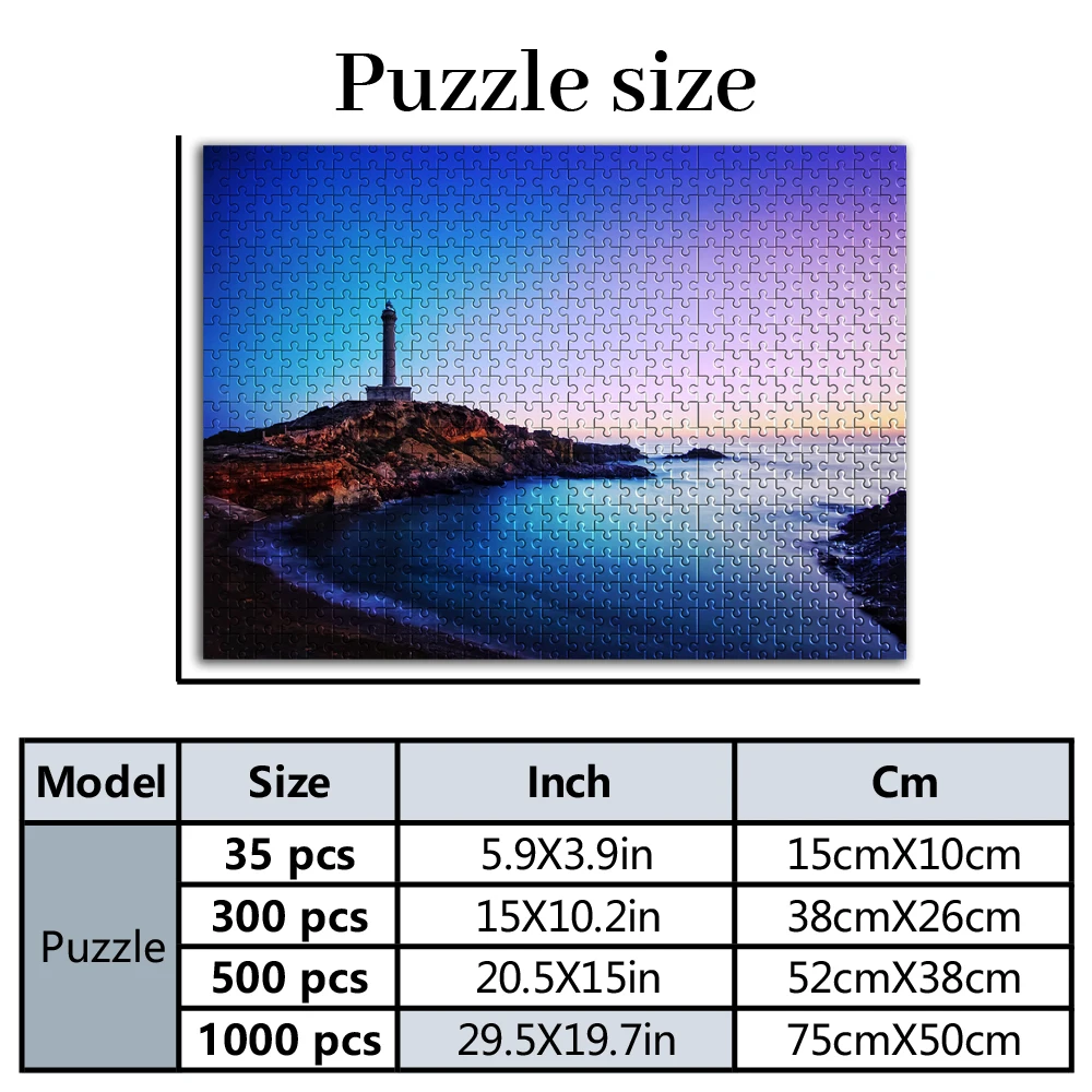 35/300/500/1000 قطعة من ألغاز  - مراجعة Jigsaw Puzzle Adult وسعره