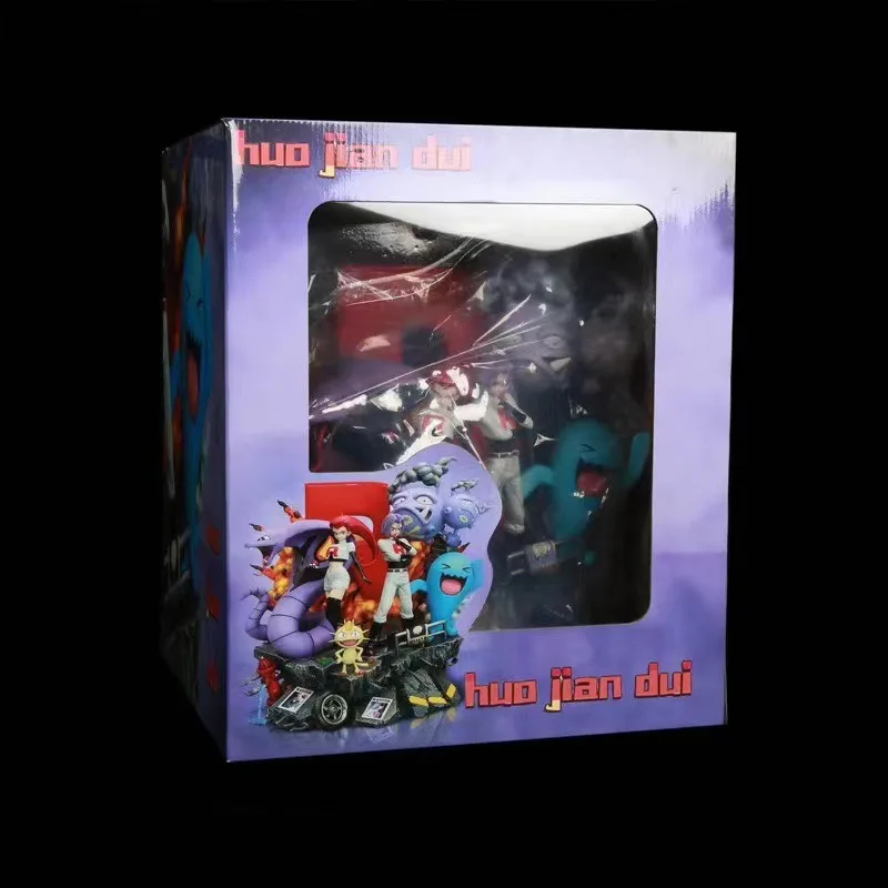 

38-сантиметровый набор Pokémon Team Rocket EGG с статуями Musashi Kojiro & Meowth GK — в наличии, коллекционная тема аниме-челнока