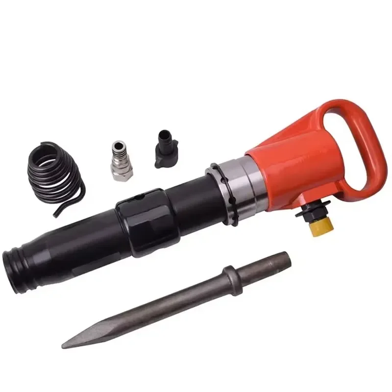 Handheld Pneumatic Jackhammer - High-Frequency Impact, Specialized Tool for Rock Drilling and Demolition Engineering