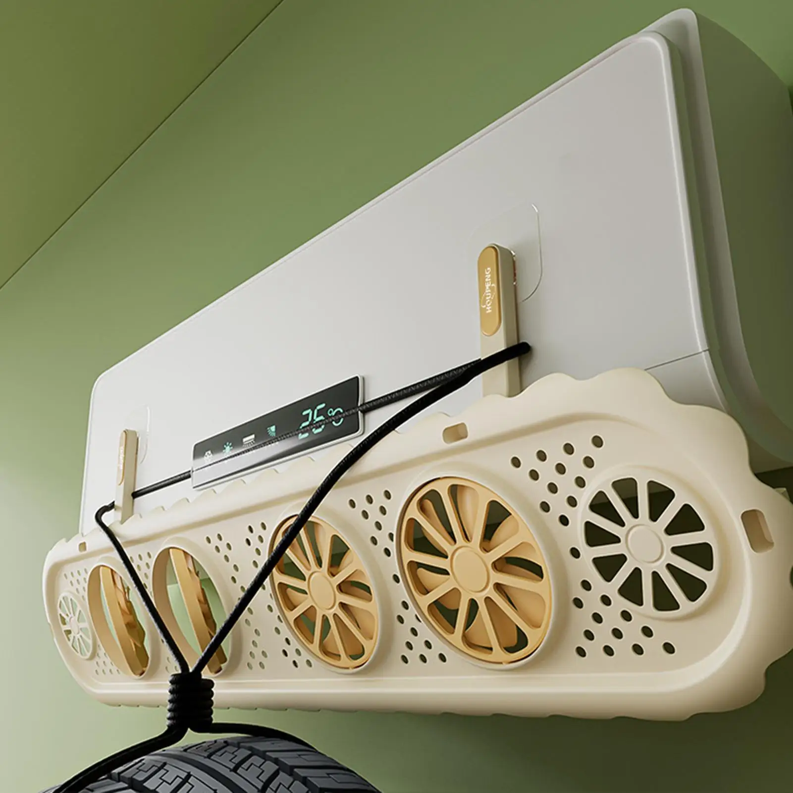 

Air Vent Deflector Rotatable Airwheel Air Conditioner Airflow Blocker AC Airflow Control Deflector For Bedroom Office Home