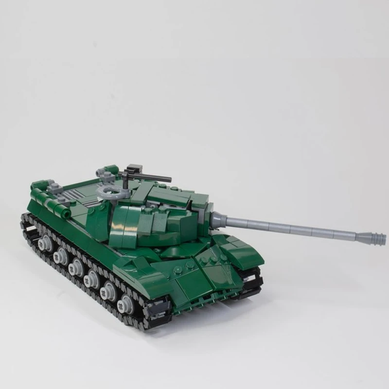 MOC-111575 Military War IS-3 Heavy Tank Building Block Soviet Heavy Tank Model Brick Set Creative Gifts Miniature DIY 447PCS