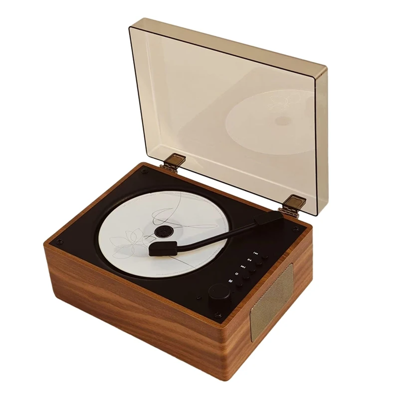 

Retro CD Player Rechargeable Support CD BT USB 3.5Mm AUX Portable CD Player Bluetooth-Compatible 5.0 Home Music Player C