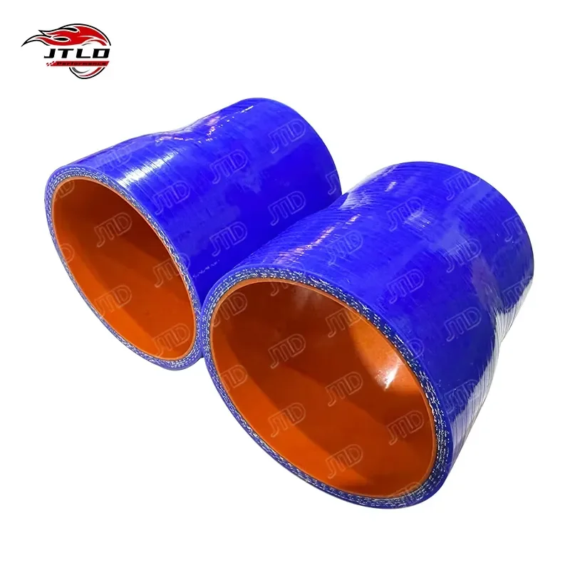 76mm to 80mm Reducer Silicone Hose High Temp Turbo Intercooler Pipe Coupler Multi-Layer Reinforced Flexible Rubber Tube for