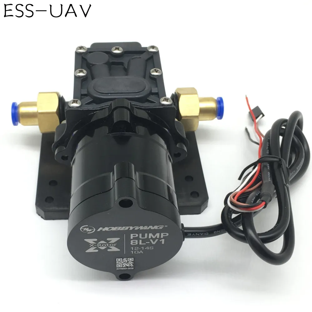 

Original Hobbywing 8L Brushless Water Diaphragm Pump Combo Integrated 10A 12S 14S V1 ESC for Plant Agricultural Spray Drone