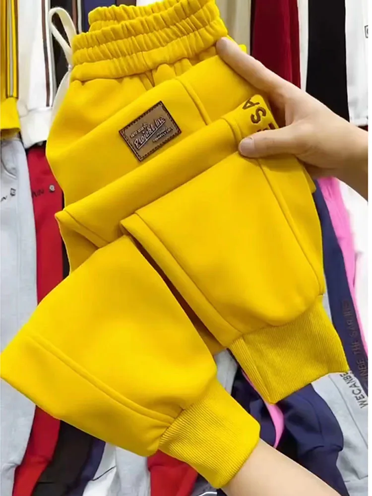 Sweatpants Women Autumn Spring Casual Pants Elastic High Waist Harem Trousers